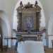 Sopra l'altare principale balza all'occhio un dipinto del 1600-1700 raffigurante la Madonna con in braccio Ges bambino. Ai piedi della Vergine si riconoscono sulla sinistra San Pietro e sulla destra presumibilmente Gregorio I
